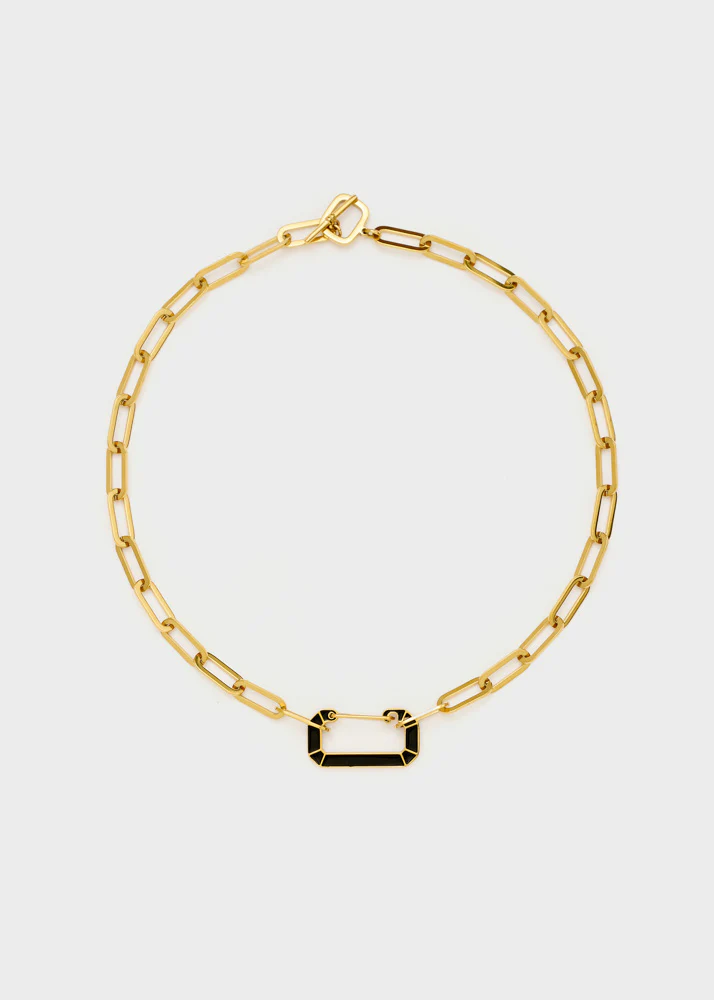 Κολιέ rosalie αλυσιδα black